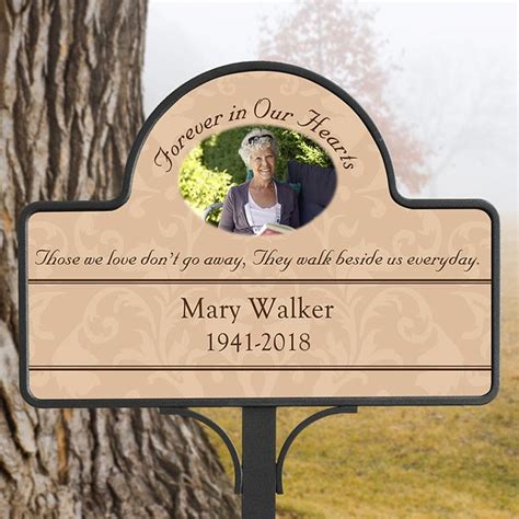 personalized memorial garden stake